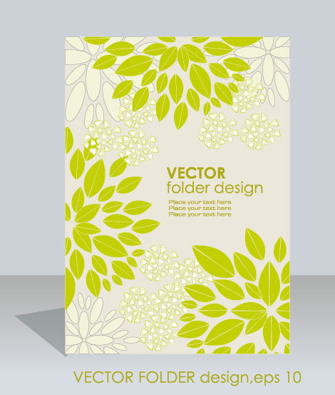 folder design vector Floral background 07