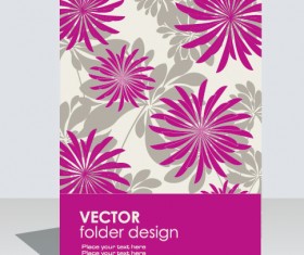 folder design vector Floral background 08