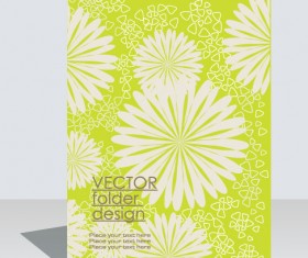 folder design vector Floral background 09
