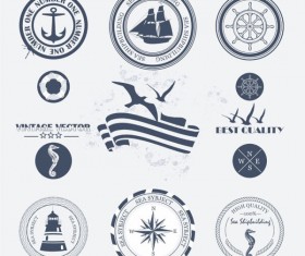 Navigation design elements vector  Labels 02