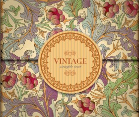 Ornate Floral vector background 01