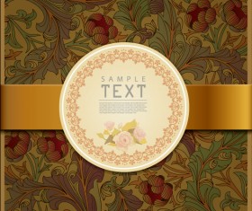 Ornate Floral vector background 02