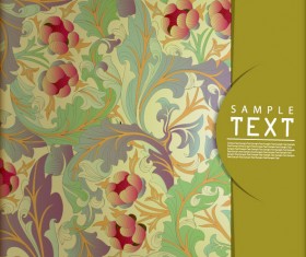 Ornate Floral vector background 03