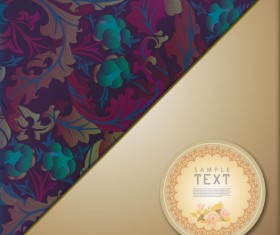 Ornate Floral vector background 04