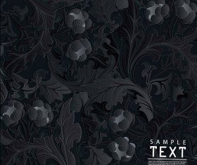Ornate Floral vector background 05