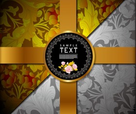 Ornate Floral vector background 06