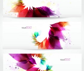 Abstract Stylish vector banner 01