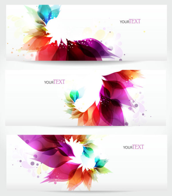 Abstract Stylish vector banner 01