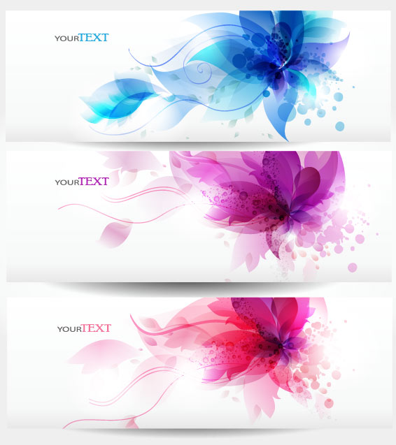 Abstract Stylish vector banner 02