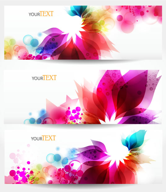 Abstract Stylish vector banner 03