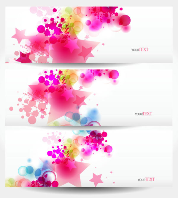 Abstract Stylish vector banner 04
