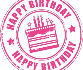 Happy Birthday design elements free vector 01