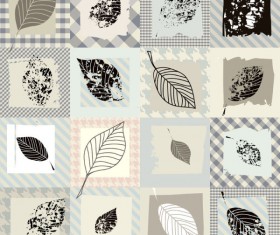 Set of vintage Leaf free vector Pattern