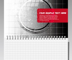 Notepad design elements vector 01