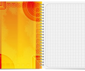 Notepad design elements vector 02