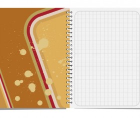 Notepad design elements vector 03