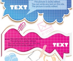 Hollow Clouds vector label 01