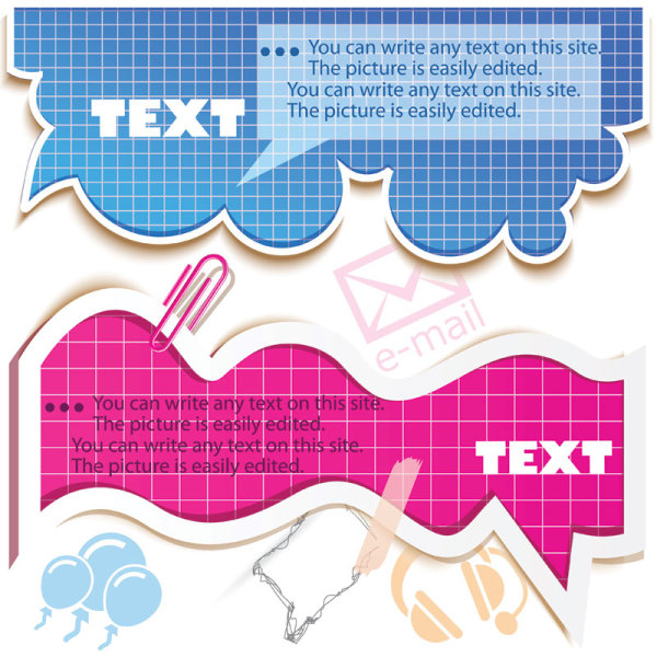 Hollow Clouds vector label 01