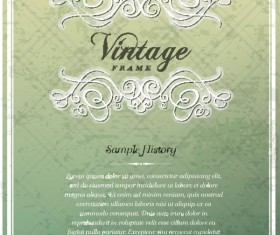 Vintage Cover the background free vector 01