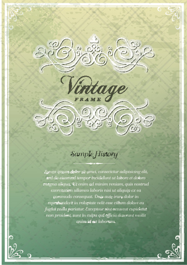 Vintage Cover the background free vector 01