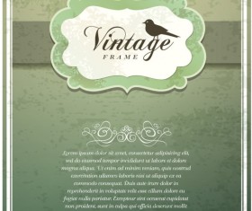 Vintage Cover the background free vector 03