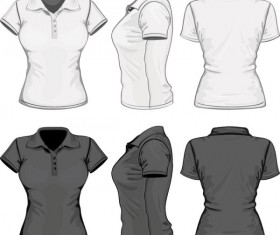 design set of shirts vector template 02