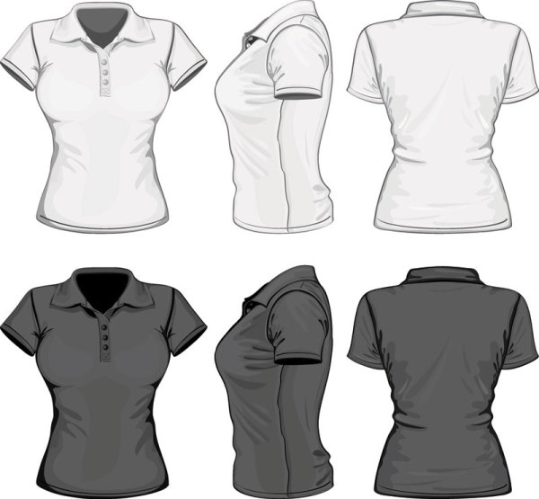 design set of shirts vector template 02