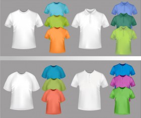 design set of shirts vector template 04