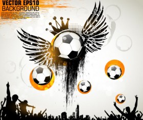 Football theme Poster vector 04