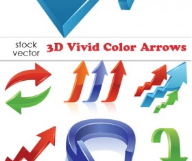 free vector 3D Color Arrows