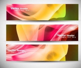 Abstract Colorful design elements banner vector 02