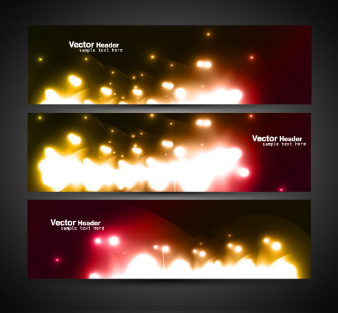 Abstract Colorful design elements banner vector 05