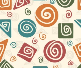 cute cartoon Decorative pattern background vector 04