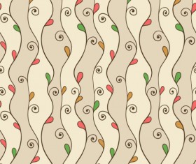 cute cartoon Decorative pattern background vector 05