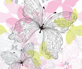 Set of Butterfly vector 02