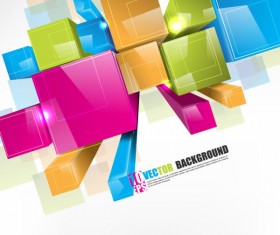 Creative Colorful Cube vector background