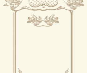 vintage cards Borders vector 01