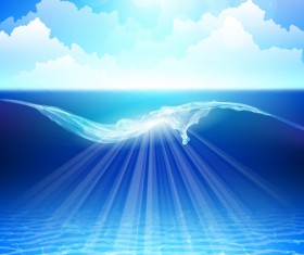 free vector Shiny Seawater 02