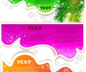 Set of Creative Speech labels vector 03