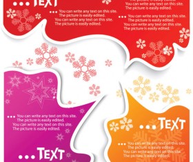 Set of Creative Speech labels vector 04