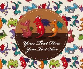 Cartoon toy front cover vector background 02