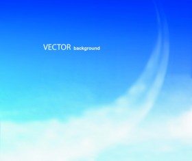 Blue Sky & white cloud background Vector 01