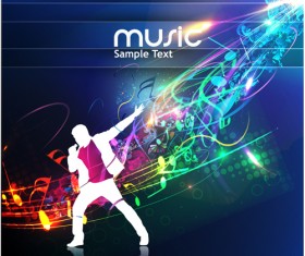 Music Party - vector Backgrounds part 02