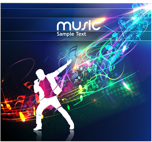 Music Party - vector Backgrounds part 02