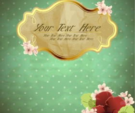 free Exquisite romantic cards vector 02