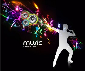 Music Party - vector Backgrounds part 03