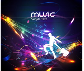 Music Party - vector Backgrounds part 04