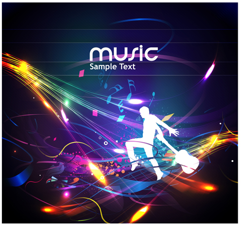 Music Party - vector Backgrounds part 04