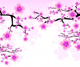 Japan Cherry Blossoms free vector 02