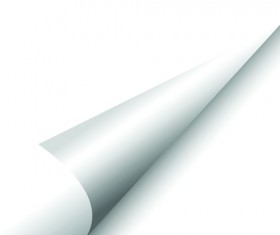 White Curled Paper Corner free vector 05